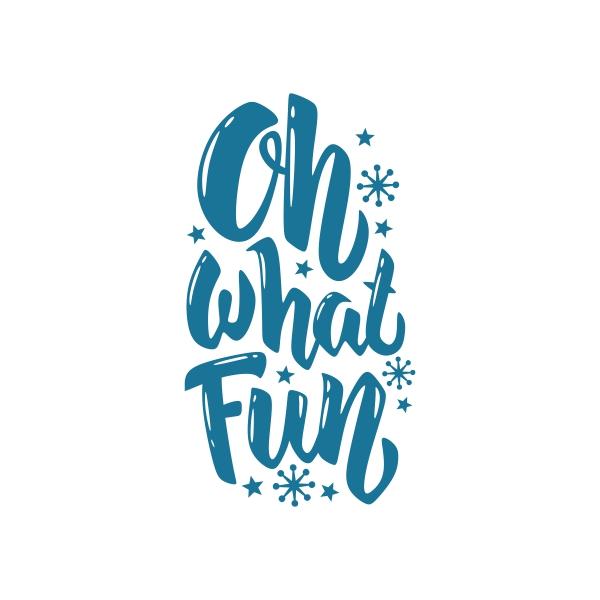 Oh What Fun Christmas Cuttable Design | Apex Embroidery Designs